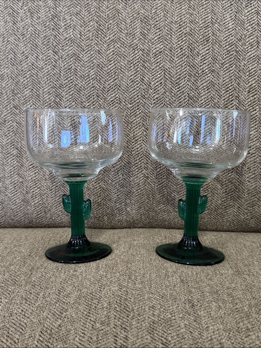 Cactus margarita glasses set of 2